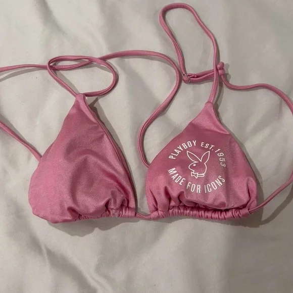 Playboy by Pacsun Light Pink Made For Icons Bikini Top Size S 🐰🐰🐰 - Picture 1 of 8
